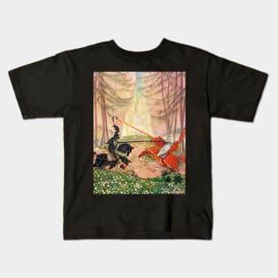 Sir Gareth and the Red Knight - Thomas Mackenzie Kids T-Shirt